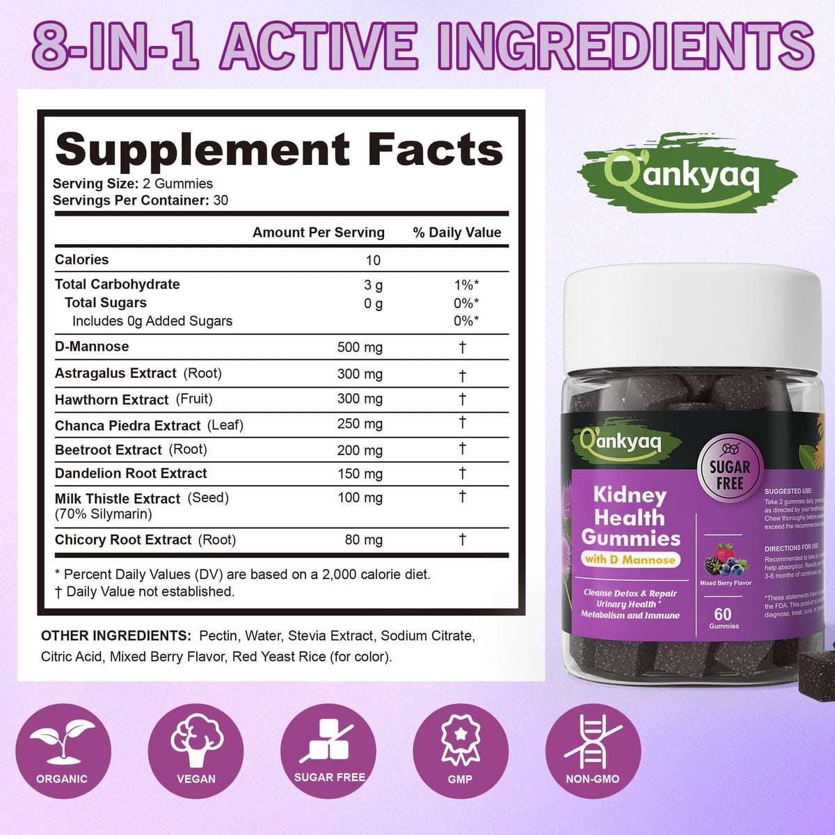 q'ankyaq kidney chews at the first glass of the morning — kidney health gummies supplemnts facts — q'ankyaq